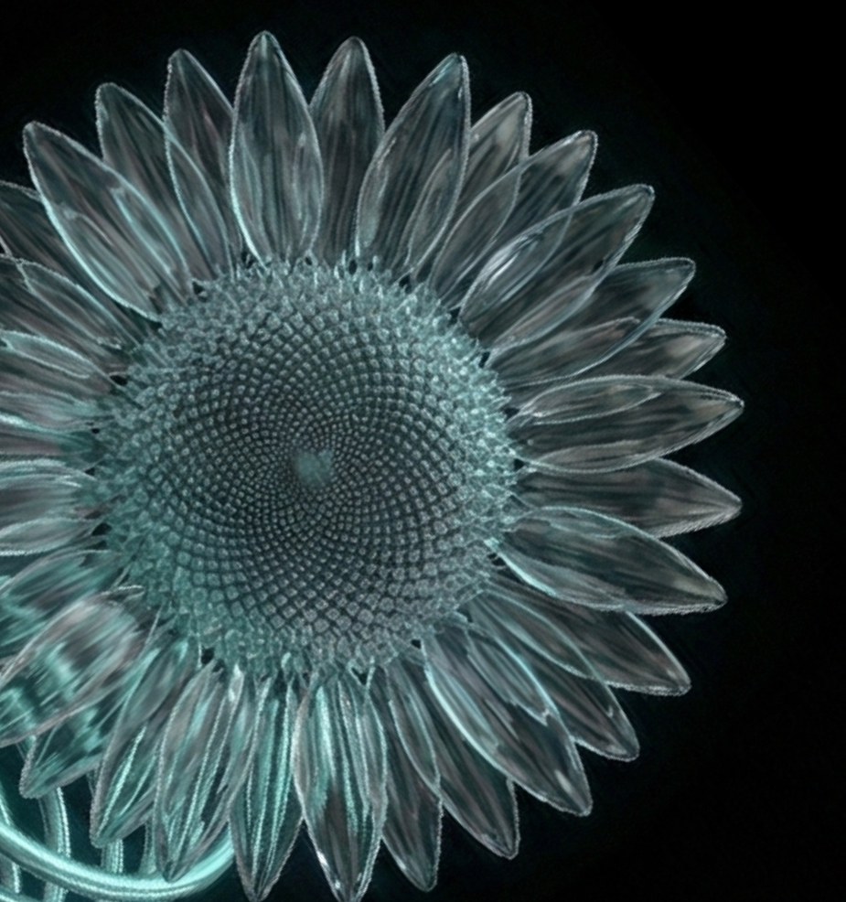 Red Neon Abstract Structure